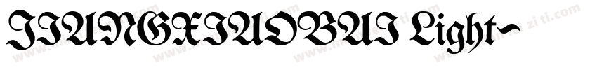 JIANGXIAOBAI Light字体转换